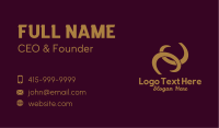 Gold Earrings Jewelry  Business Card Image Preview