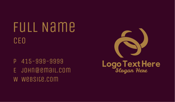Gold Earrings Jewelry  Business Card Design Image Preview