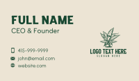 Herbal Weed Euphoria Business Card Preview