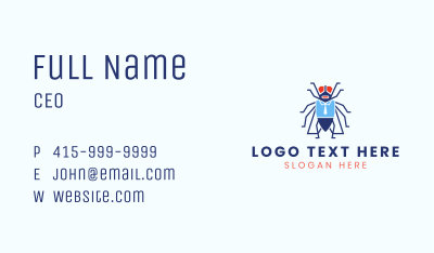 Corporate Bug Mascot  Business Card Image Preview