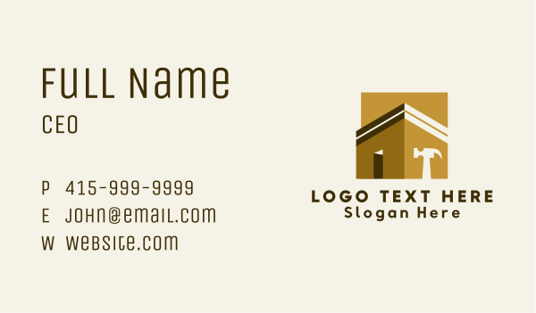 House Repair Improvement Business Card Design Image Preview