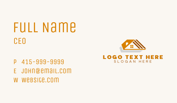 Home Roof Renovation Business Card Design Image Preview