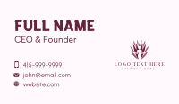 Natural Flower Woman Business Card Preview