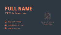 Orange Flower Badge  Business Card Image Preview