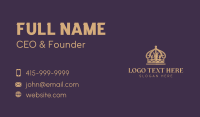 Elegant Noble Crown Business Card Preview