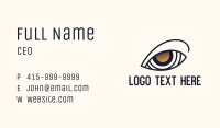 Gold Eye Lens Accuracy Business Card Image Preview