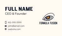 Gold Eye Lens Accuracy Business Card Image Preview