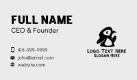 Black Baby Penguin Business Card Design