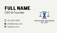 Justice Scale Hourglass Business Card Image Preview