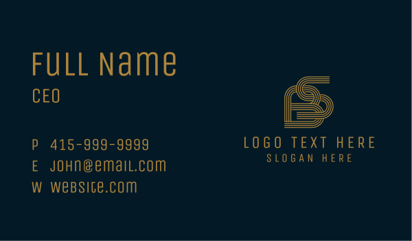 Law Firm S & B Monogram Business Card Design Image Preview