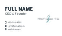 Script Lettermark Monogram Business Card Image Preview