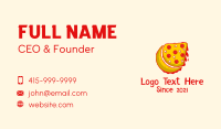 Moon Pizza Slice Business Card Image Preview