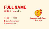 Moon Pizza Slice Business Card Image Preview