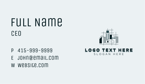 Real Estate Architect Business Card Design Image Preview
