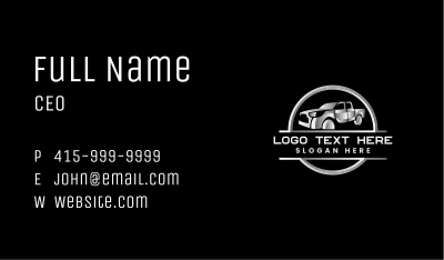 Automobile Car Pickup Business Card Image Preview