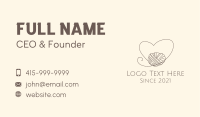 Heart Thread Weave Business Card Image Preview