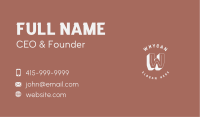 Classic Apparel Lettermark Business Card Image Preview