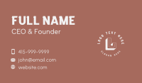 Classic Apparel Lettermark Business Card Preview