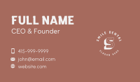 Classic Apparel Lettermark Business Card Image Preview