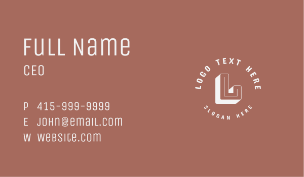 Classic Apparel Lettermark Business Card Design Image Preview