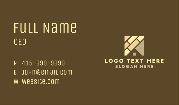 House Flooring Renovation Business Card Design Image Preview