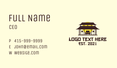 Asian Home Furnishing Business Card Image Preview