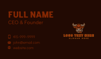 Bull Cigar Smoke Business Card Preview