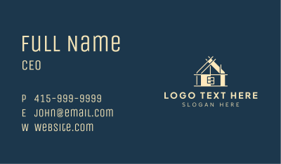 Architectural House Structure Business Card Image Preview