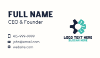 Cyber Cog Tech Logistics Business Card Design