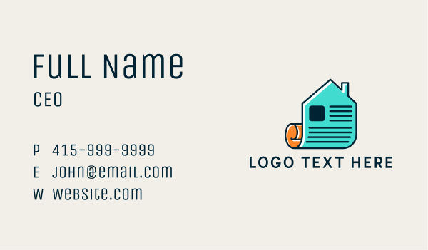 House Papers Real Estate Business Card Design Image Preview