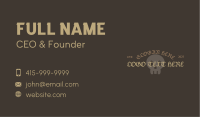 Ancient Style Wordmark  Business Card Image Preview