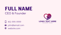 Heart Social Speech Business Card Preview