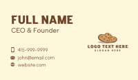 Heart Cookie Snack Business Card Design