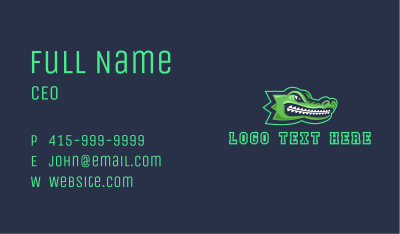 Alligator Sports Varsity Business Card Image Preview