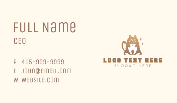 Cat Tooth Dentist Business Card Design Image Preview