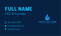 Round Water Droplet Business Card Image Preview
