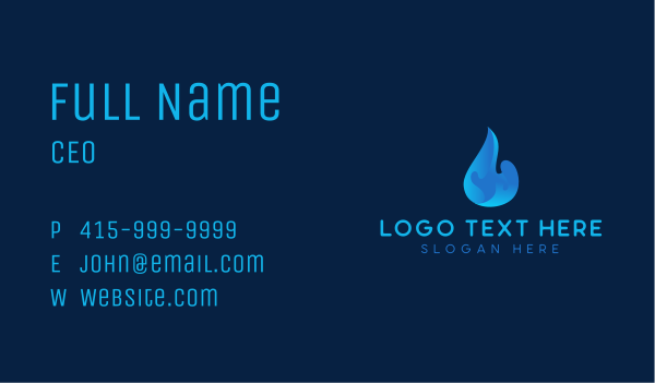 Round Water Droplet Business Card Design Image Preview