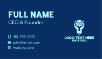 Blue Owl Light Bulb  Business Card Image Preview