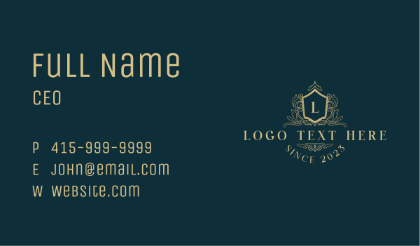Luxury Classic Boutique Business Card Design Image Preview