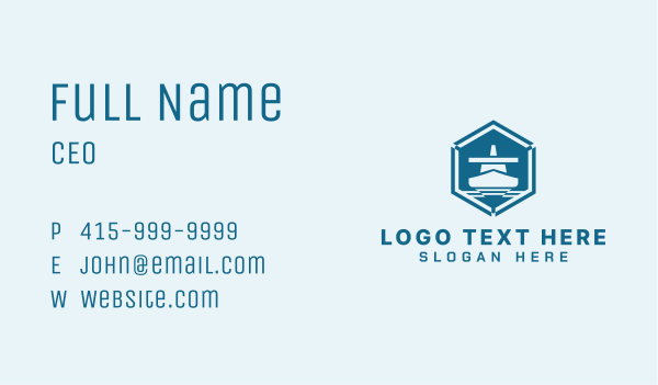 Ship Cargo Forwarding Business Card Design Image Preview