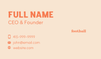 Funky Serif Hipster Brand Business Card Image Preview