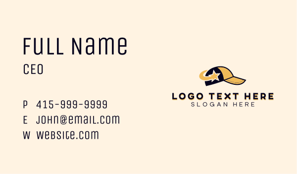 Star Cap Apparel Business Card Design Image Preview