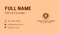 Brown Zoo Lion Business Card Image Preview