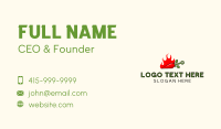 Flame Chili Knife Business Card Design