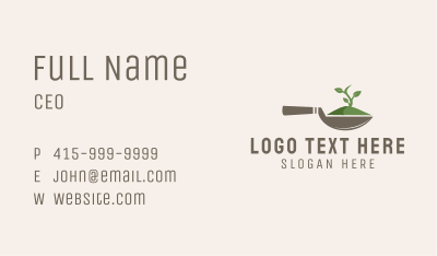 Shovel Gardening Tool  Business Card Image Preview