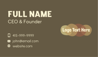 Sepia Swatch Craft Wordmark Business Card Design