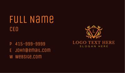  Luxury Crown Crest  Business Card Image Preview