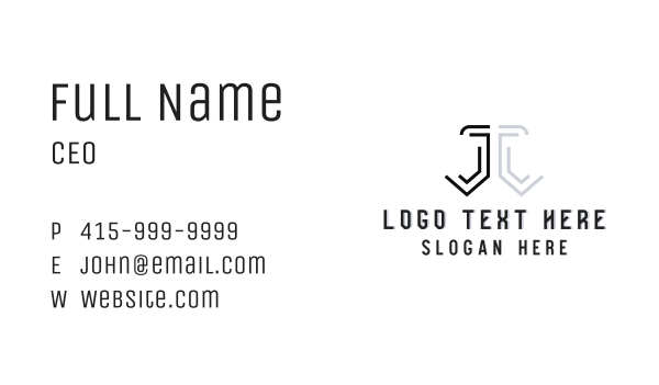 Corporate Legal Firm Letter J Business Card Design Image Preview