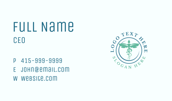 Caduceus Medical Pharmacy  Business Card Design Image Preview