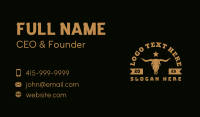 Wild Bull Ranch Business Card Image Preview